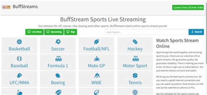 Top 10 Free Sports Streams to Watch Tonight on BuffStreams